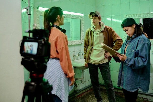 An interview in progress between two people